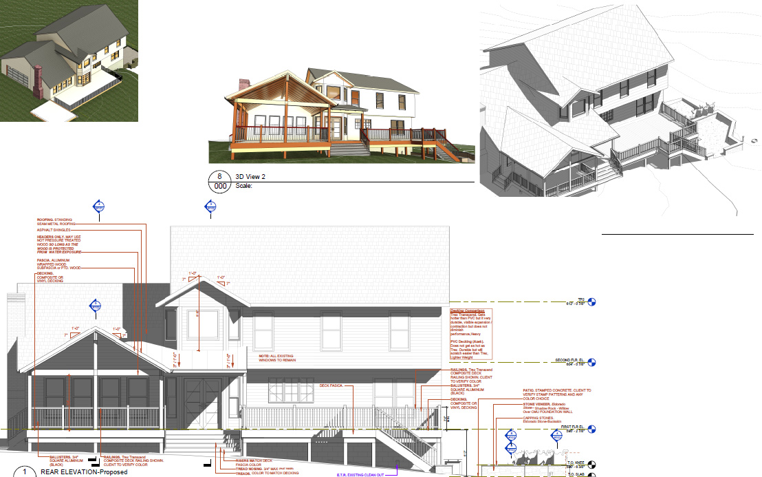 Open and Covered Deck