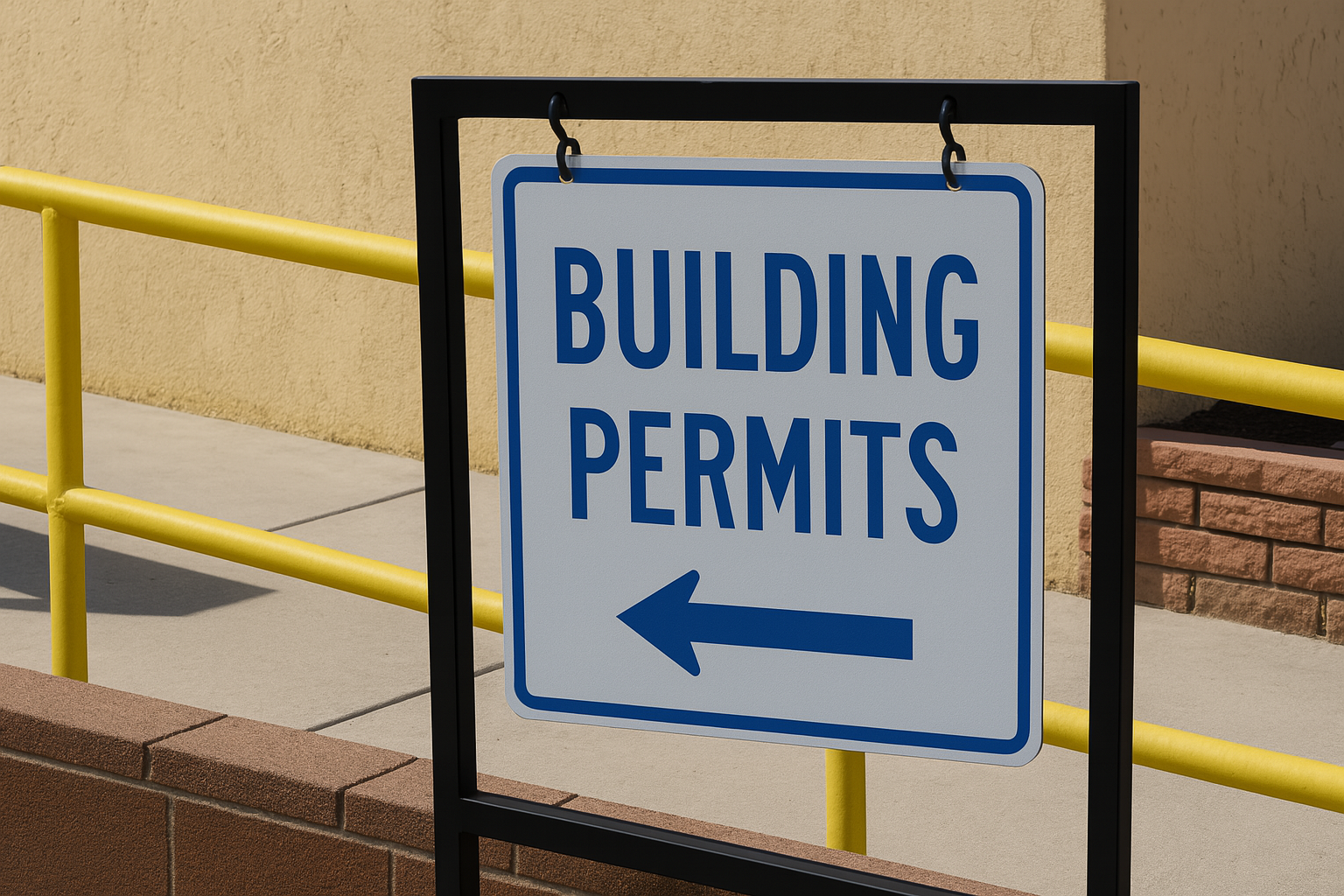 Building Permit sign